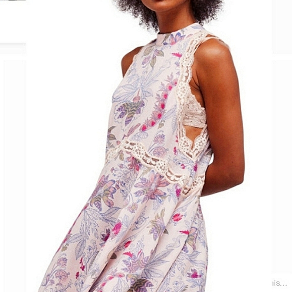 ⭐ FREE PEOPLE Floral Sleeveless Dress